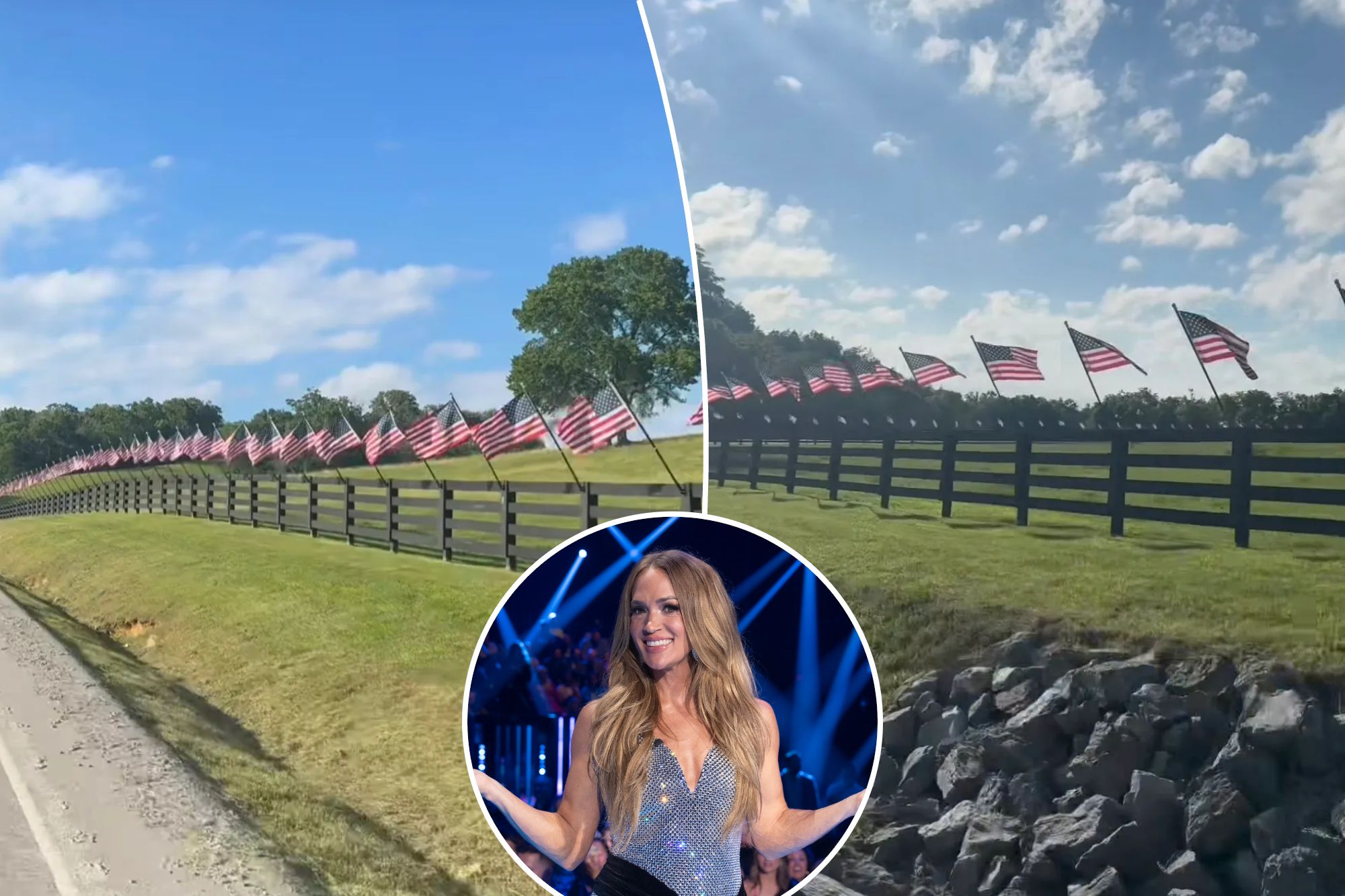 Carrie Underwood Shares Patriotic Flag Video