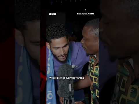 Cape Verde Celebrates Goal During BBC World Cup Broadcast