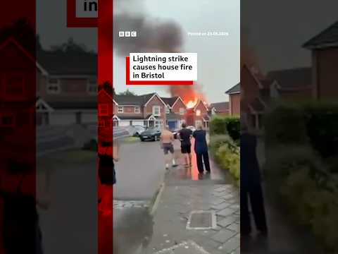 Lightning Strike Ignites House Fire in Bristol