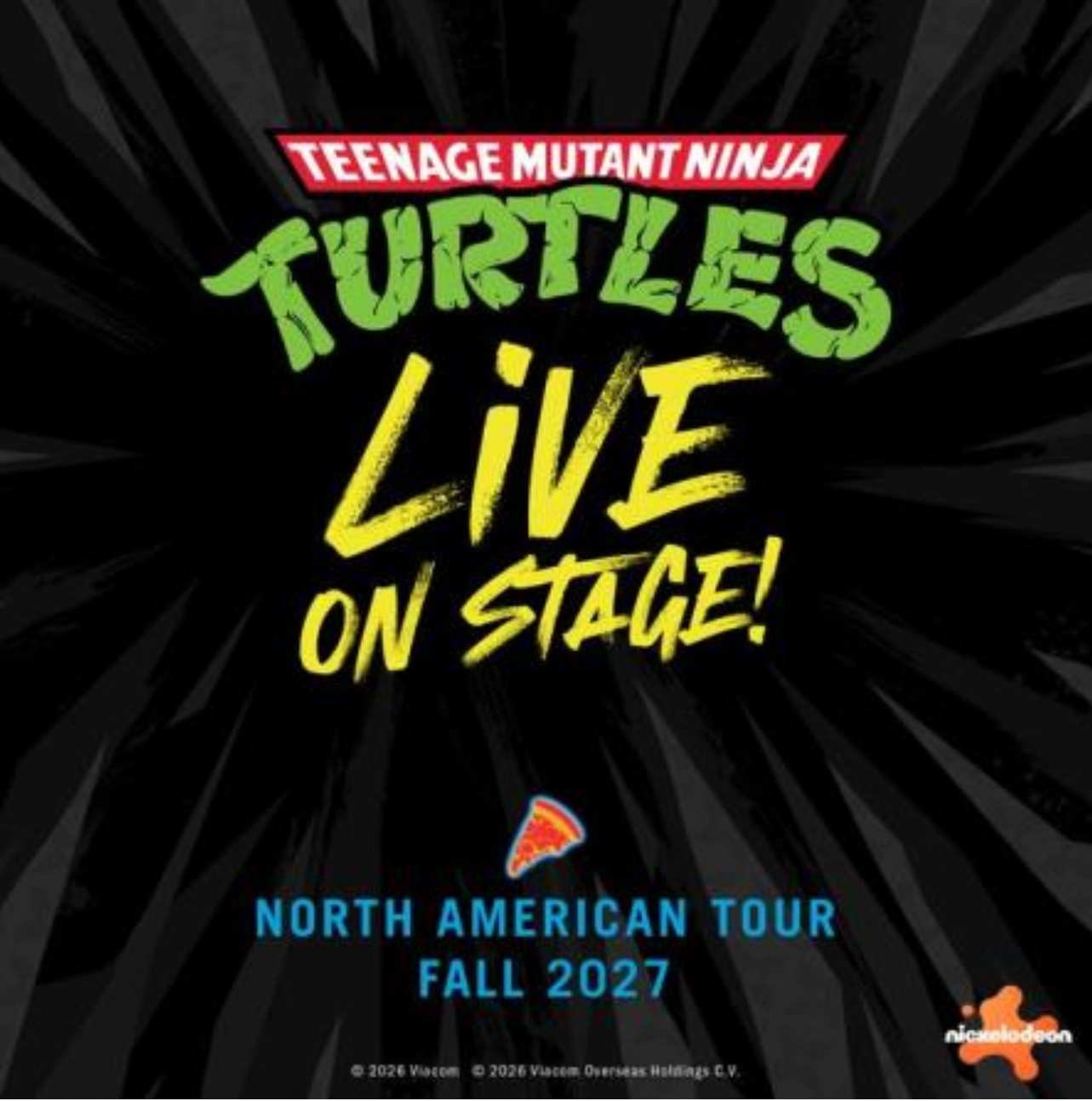 Teenage Mutant Ninja Turtles Stage Show Tour 2027