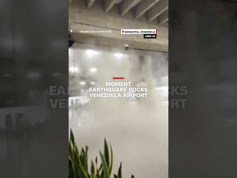 Earthquake Rocks Venezuela Airport – Video Footage