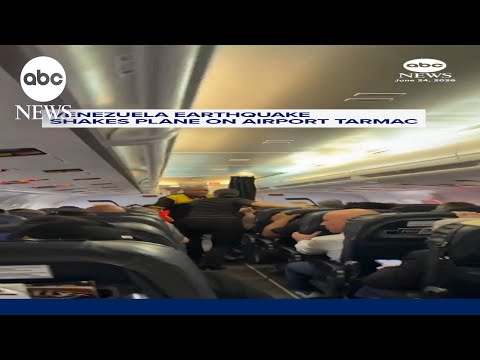 Venezuela Earthquake Shakes Airport Plane