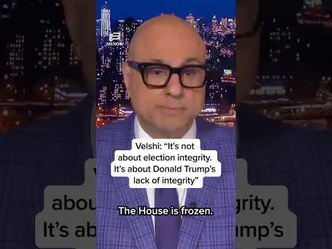 Velshi: Trump’s Integrity Questioned Over SAVE Act