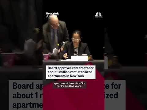 New York Approves Rent Freeze for Select Apartments