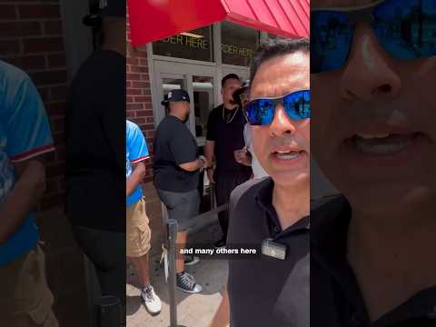 Fans Line Up for Waffle House Jerseys During World Cup