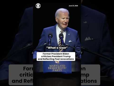 Biden Critiques Trump on Reflecting Pool Renovations