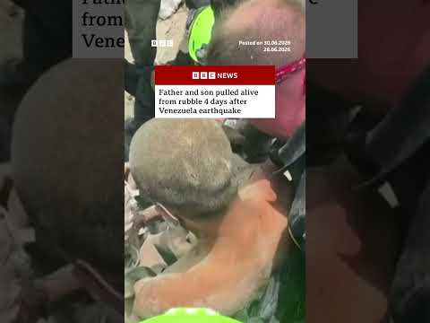 Father and Son Rescued After Venezuela Earthquake