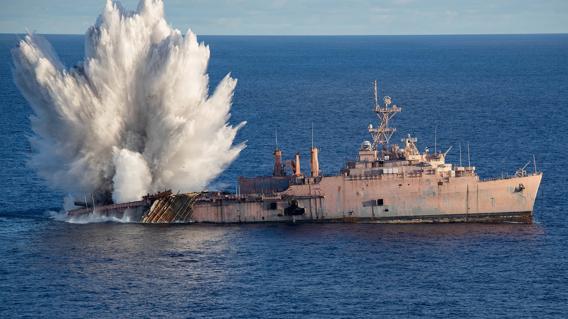 USS Juneau Sunk for Navy Training Exercise