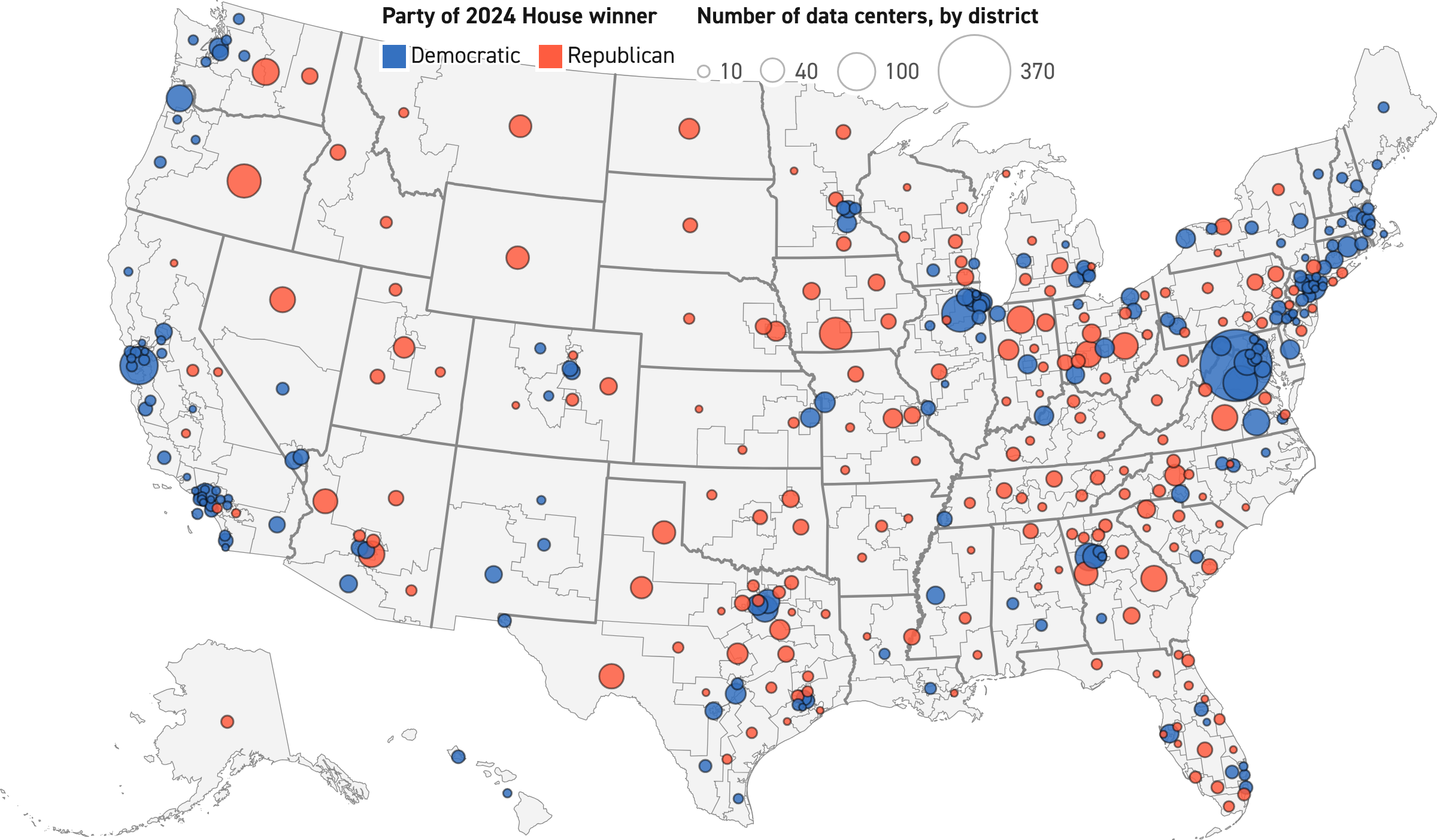 Data Centers Impacting Battleground House Districts