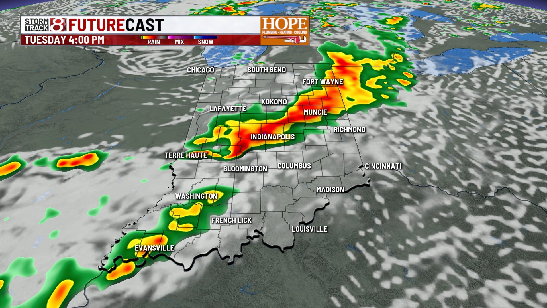 Cooler Week Ahead with Severe Storms on Wednesday