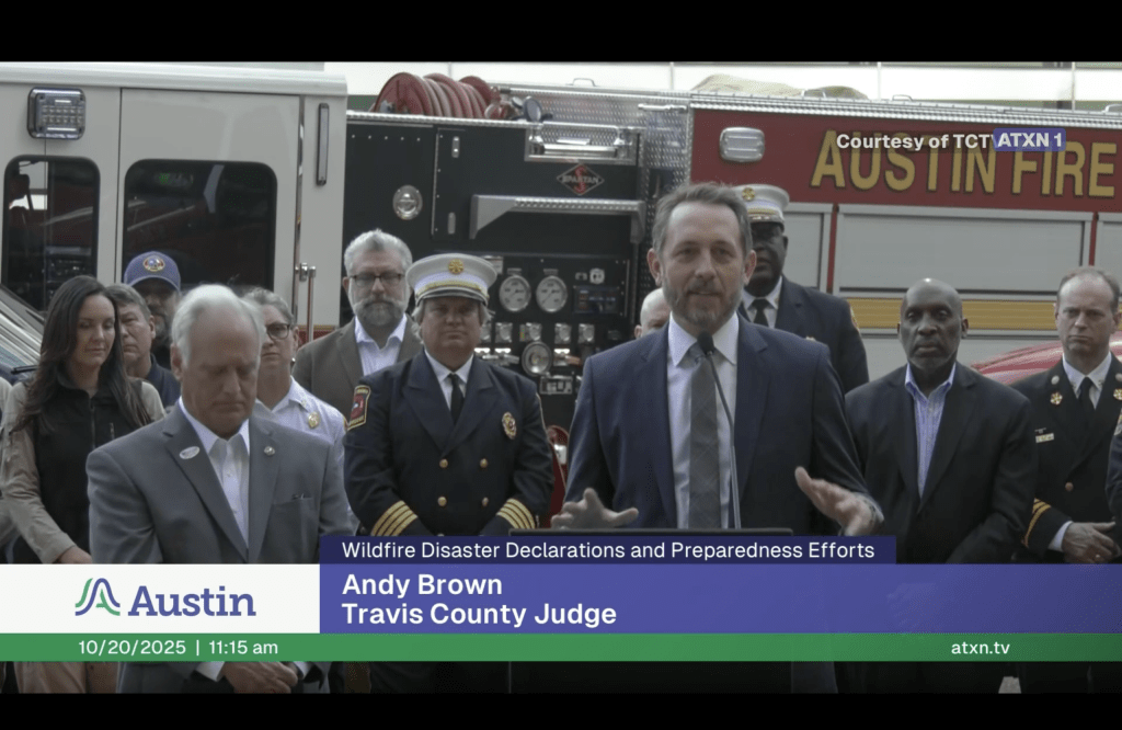 Travis County Officials Declare Wildfire Disaster