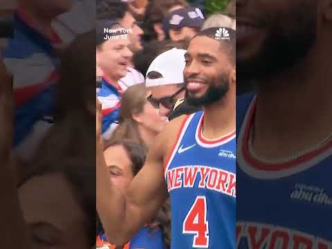 Knicks Players Celebrate at NYC Championship Parade
