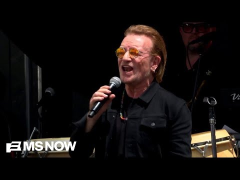 Bono & The Edge Rock Obama Center Opening