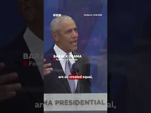 Obama Advocates Democracy at Center Opening