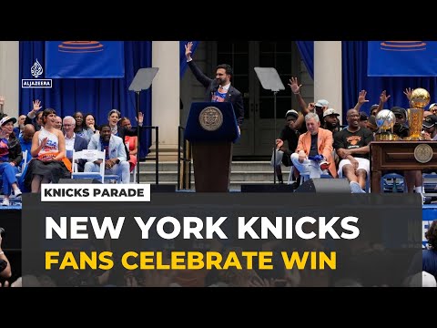 Knicks Celebrate First NBA Championship with Parade