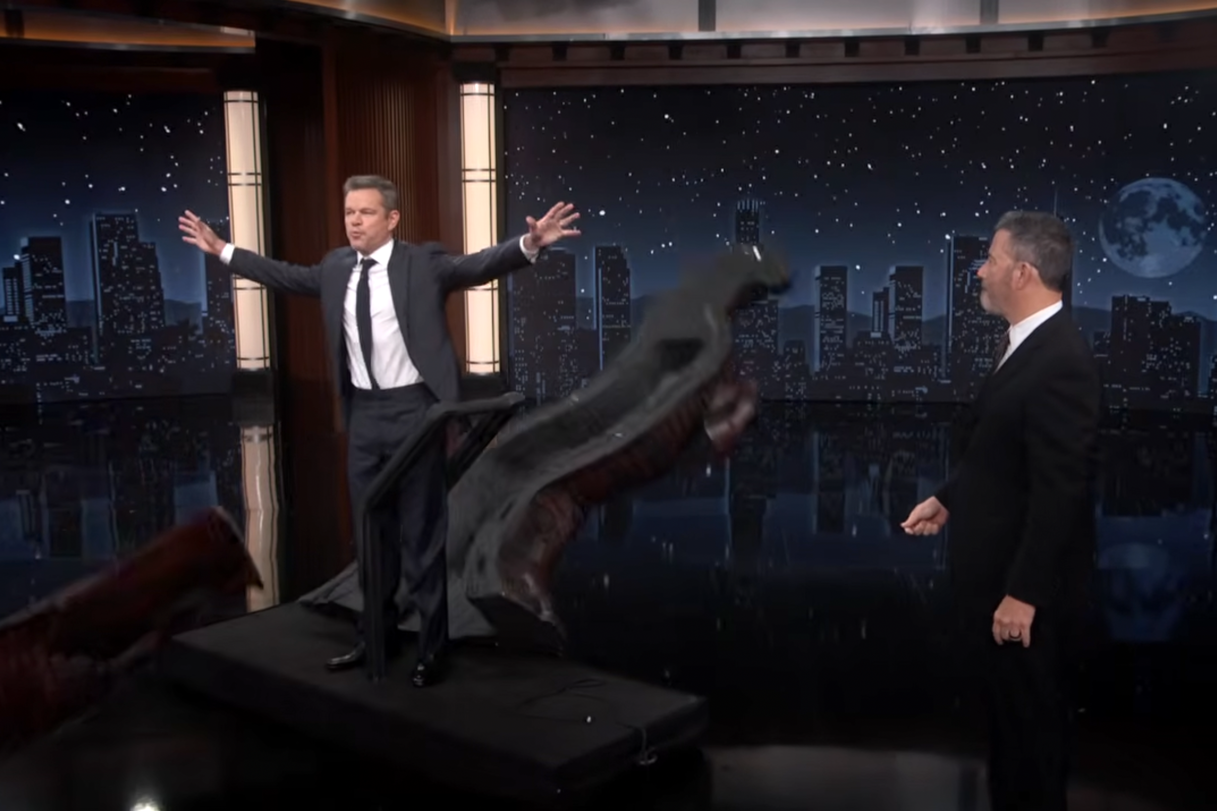 Matt Damon Pranks Jimmy Kimmel with Trojan Horse Surprise