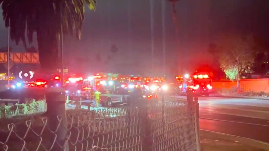 8 Injured in East Hollywood Freeway Crash
