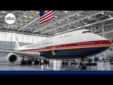 Trump Unveils New Air Force One at Joint Base Andrews