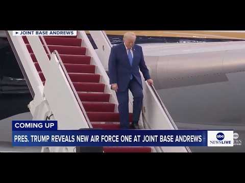 Trump Unveils New Air Force One at Joint Base Andrews