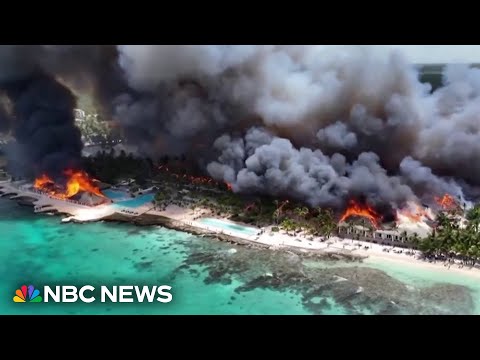 Massive Fire at Dominican Republic Tourist Resort