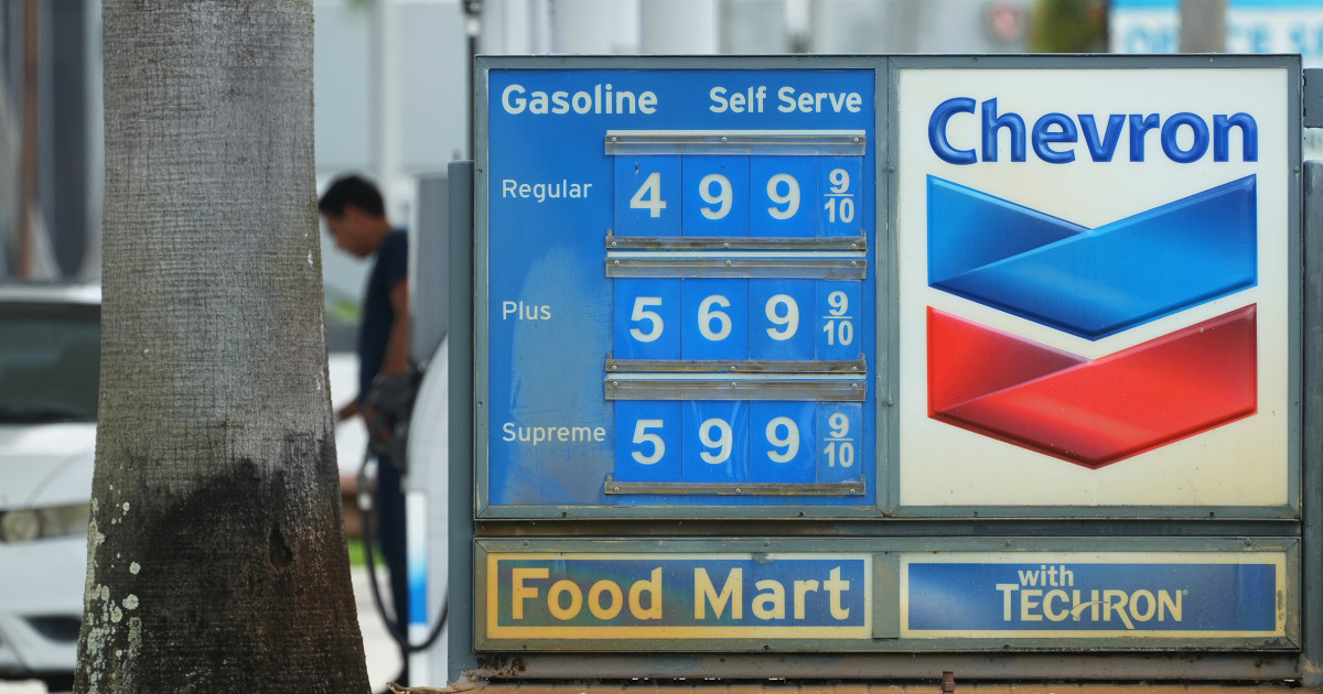 Gas prices hit $4 again after oil soars more than 15% in a week