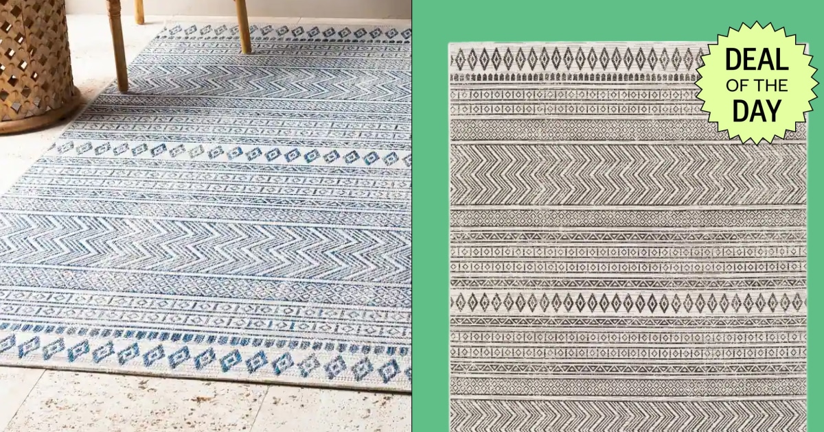 Outdoor rugs are on major sale at Bed Bath & Beyond, with items up to 70% off