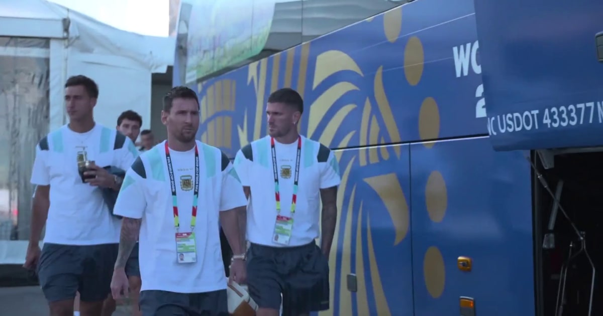 Listo el Campeón del Mundo: así salieron Messi y Argentina rumbo al estadio para enfrentar a Suiza