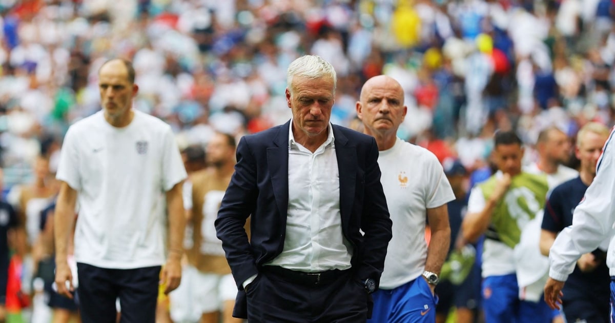 Desesperación de Deschamps ante goleada en su último partido con ‘les Bleus’