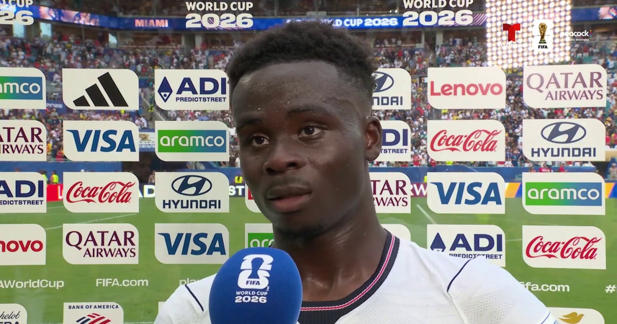 Bukayo Saka, jugador del partido, cree que ganaron el Bronce por cómo jugaron en el primer tiempo.