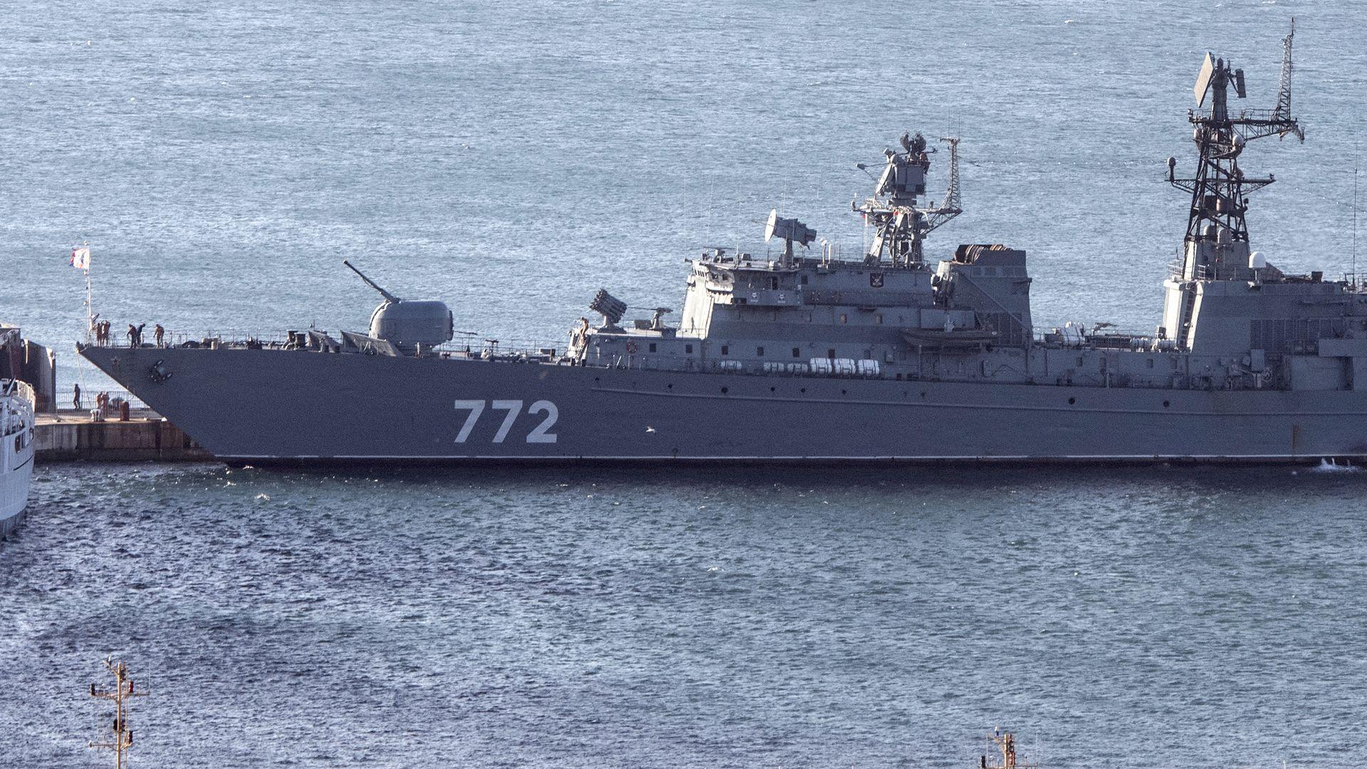 French Navy carries out 'shooting drill' mid interview