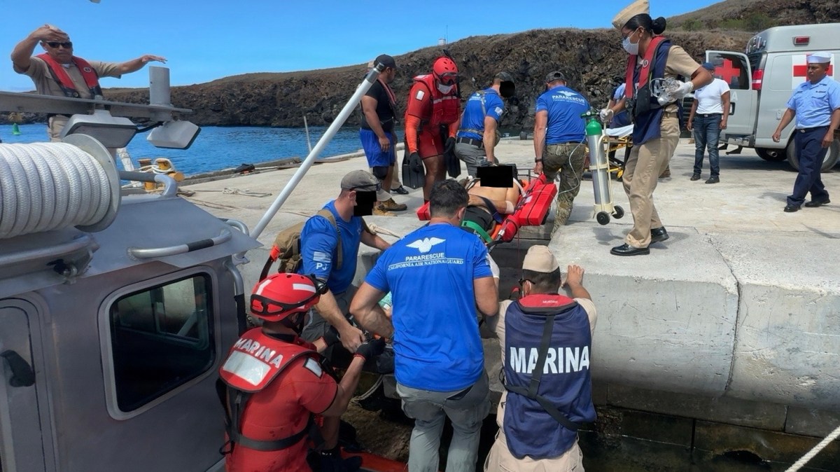 Pararescue team parachutes in 700 miles out at sea to save a fisherman’s life