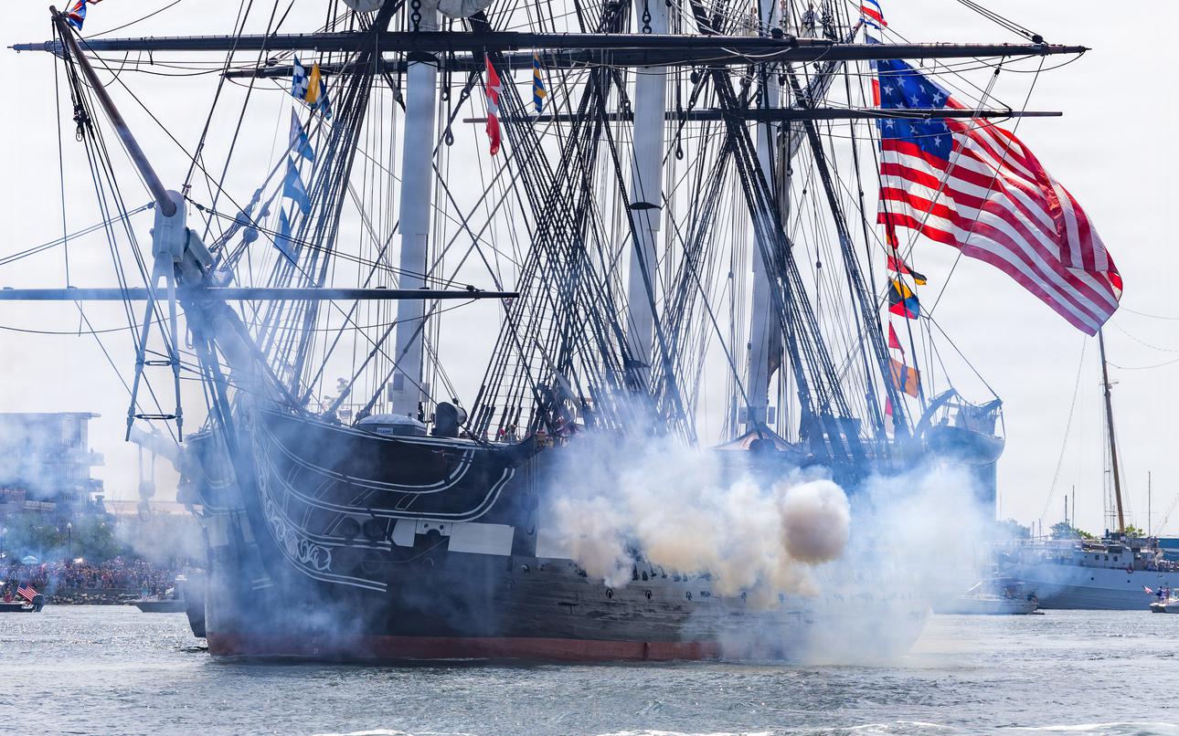USS Constitution, Coast Guard Eagle highlight Sail 250 Boston
