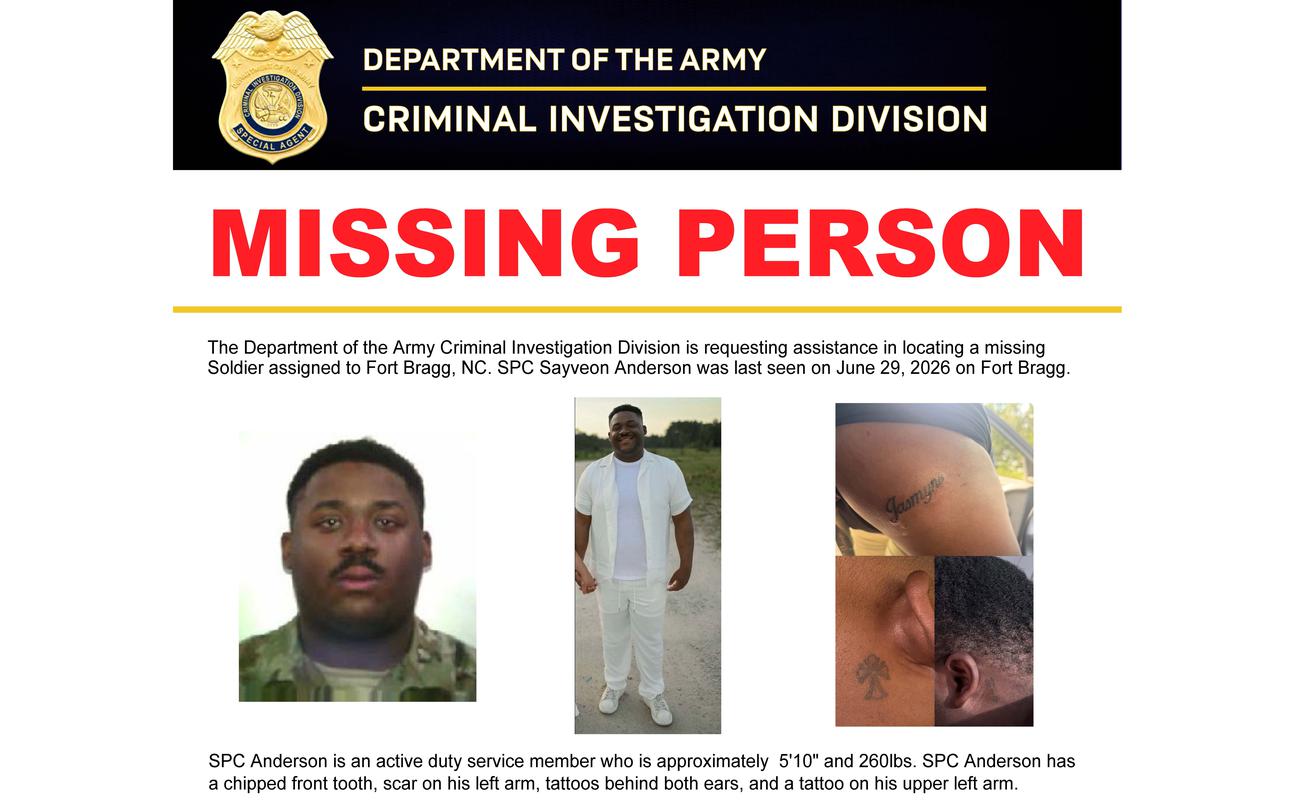 Army searches for Fort Bragg soldier missing for nearly 2 weeks
