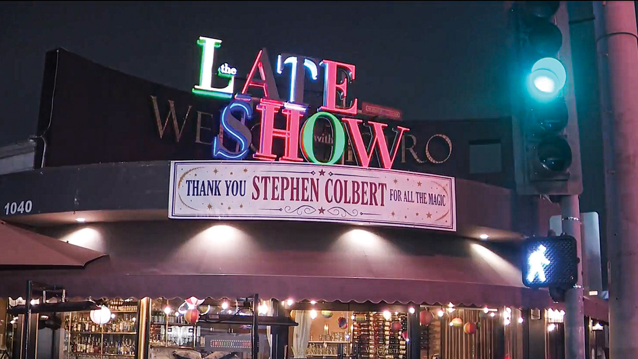 ‘The Late Show’ Sign Pops Up in West Hollywood