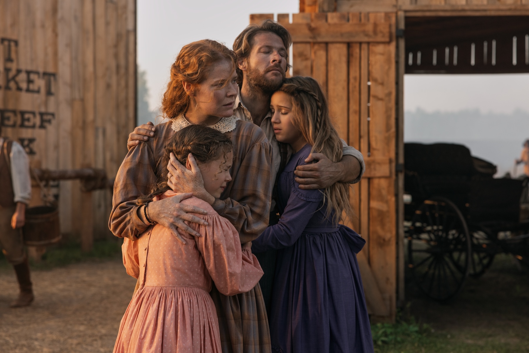 ‘Little House’ Star Crosby Fitzgerald on ‘American Primeval’ Inspiration, the Ingalls’ ‘Risky Move’ and Welcoming a Baby Cow in Season 2