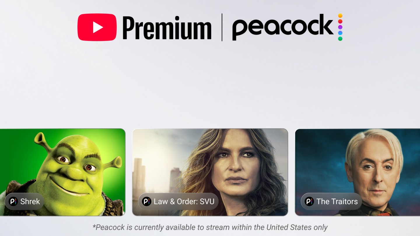 Peacock to Be Included With YouTube Premium in Major Streaming Tie-Up