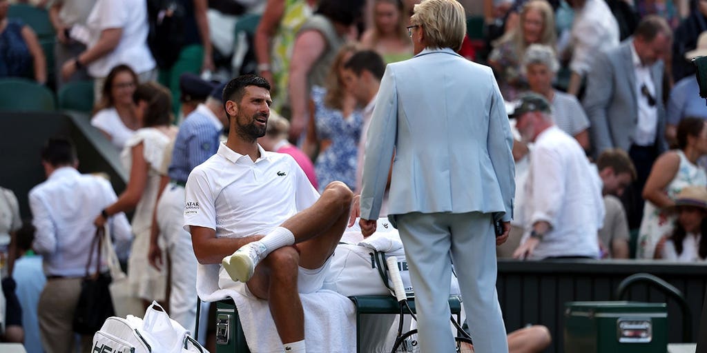 Novak Djokovic gets in heated argument with Wimbledon official over roof during thrilling quarterfinal win