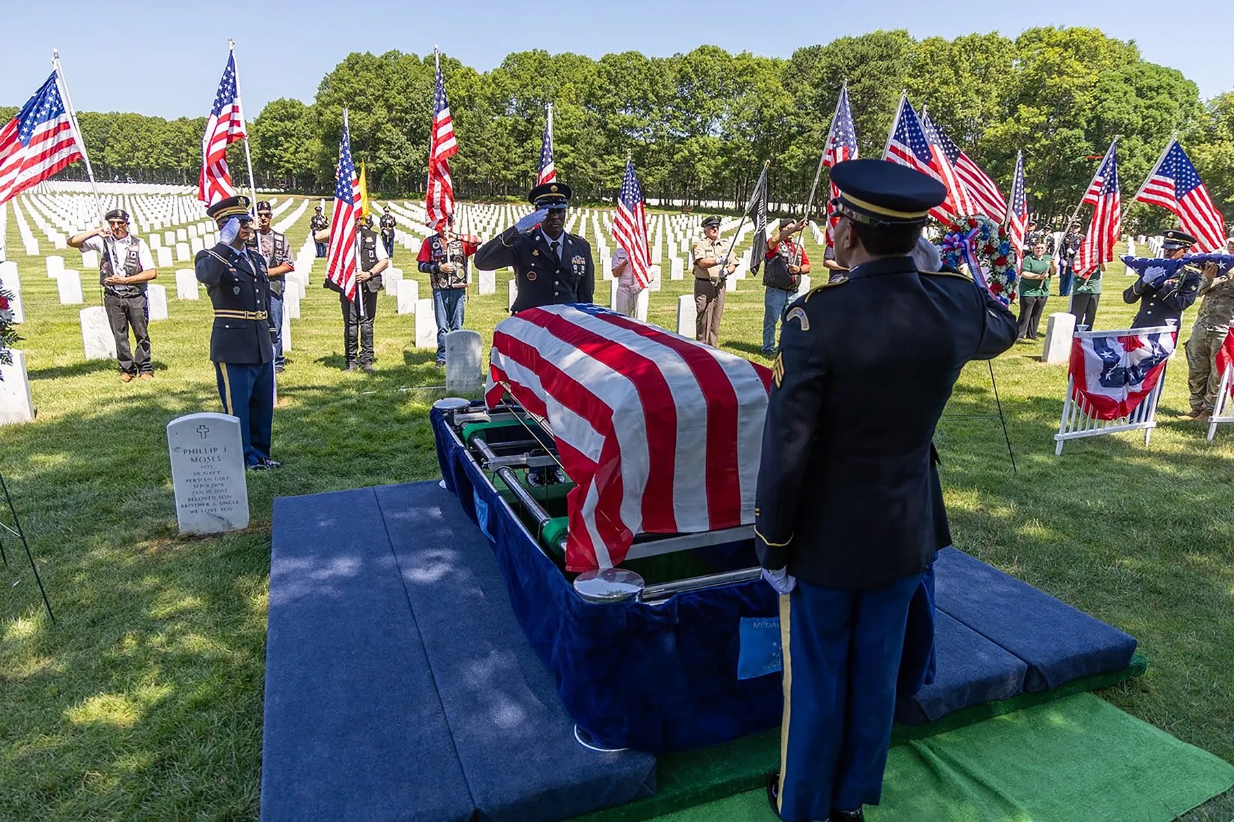 VA buries Vietnam Veteran hero Garfield Langhorn in national shrine