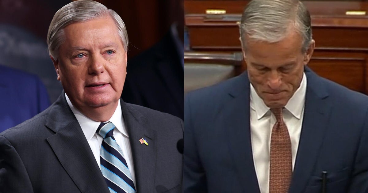 Sen. John Thune gets emotional during speech honoring Lindsey Graham