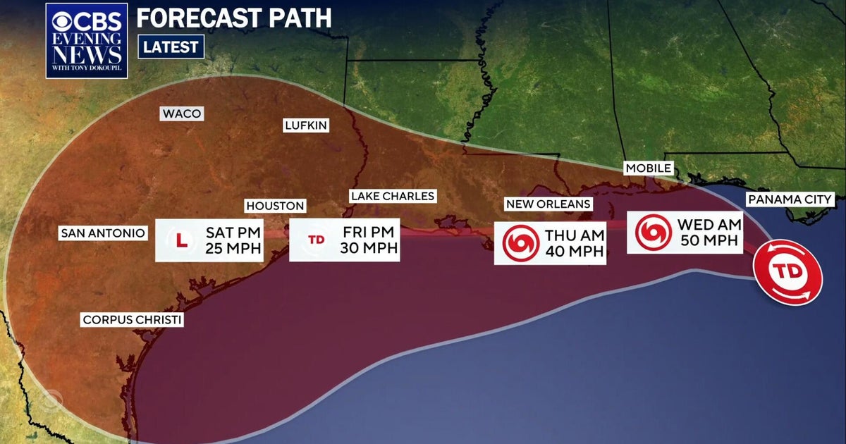 System likely to become Tropical Storm Bertha targeting the Gulf Coast