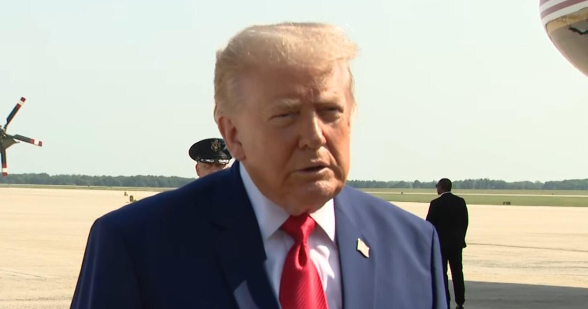 Trump says "Americans aren't against" Iran war ahead of dignified transfer of soldiers killed