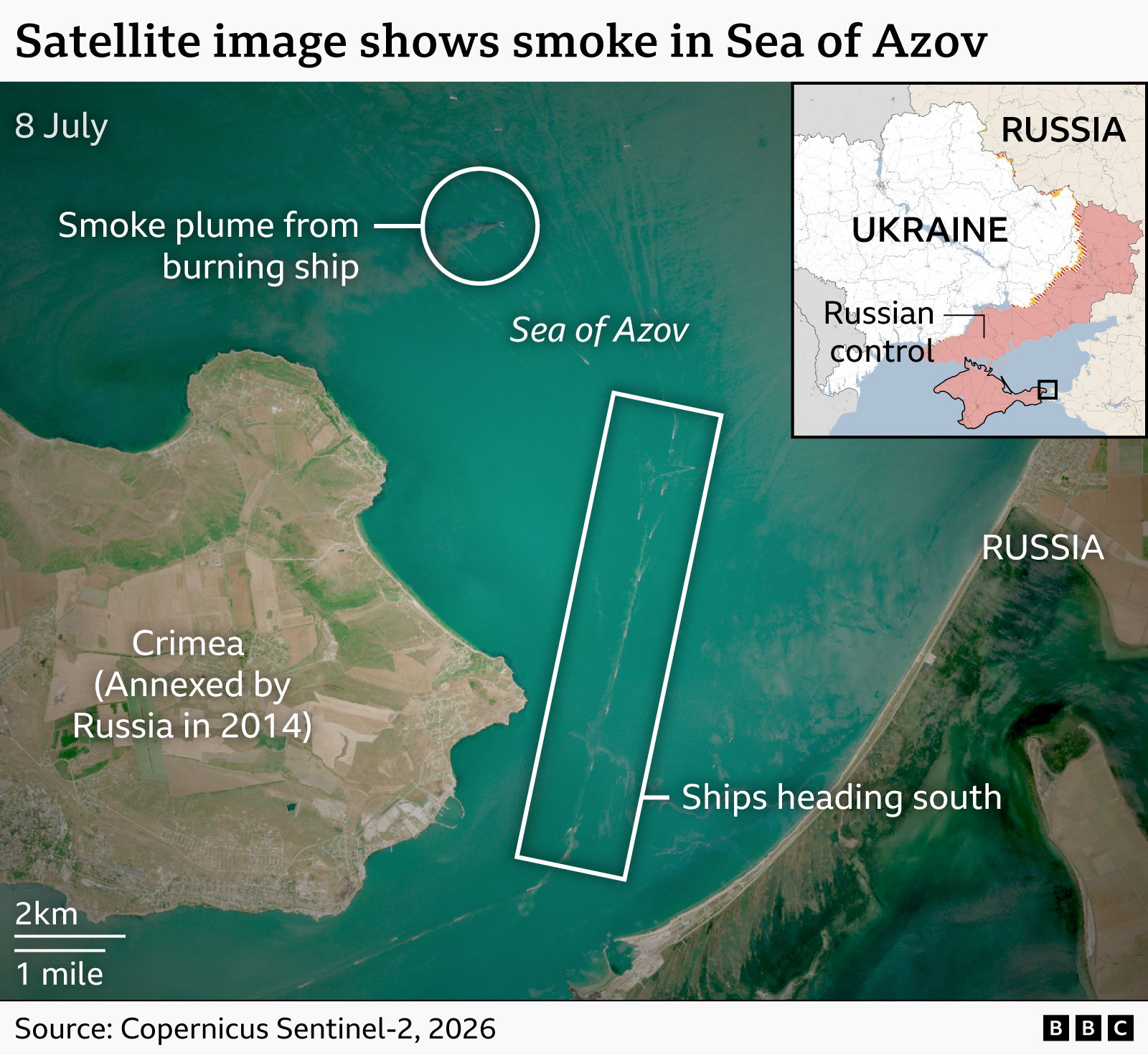Ukraine strikes Russian ships near Crimea, escalating attacks on fuel supplies