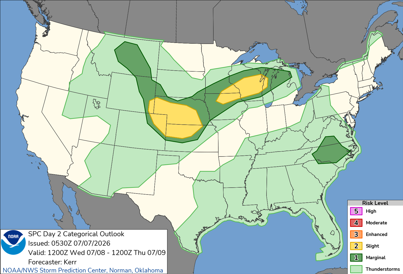 SPC Jul 7, 2026 0600 UTC Day 2 Convective Outlook