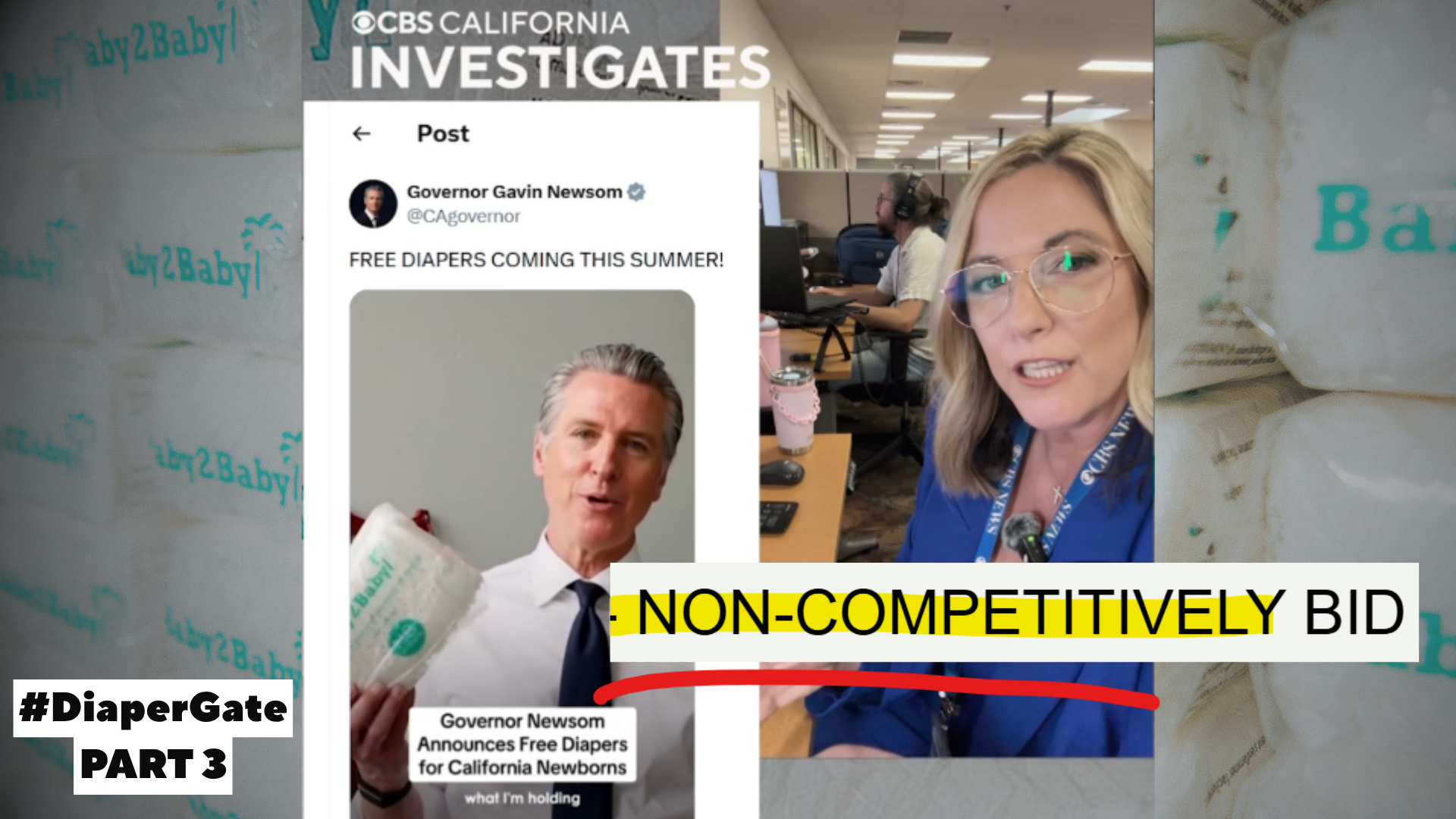 Newsom's "competitive bid" diaper deal wasn't. California's budget includes dozens of similar no-bid exemptions.