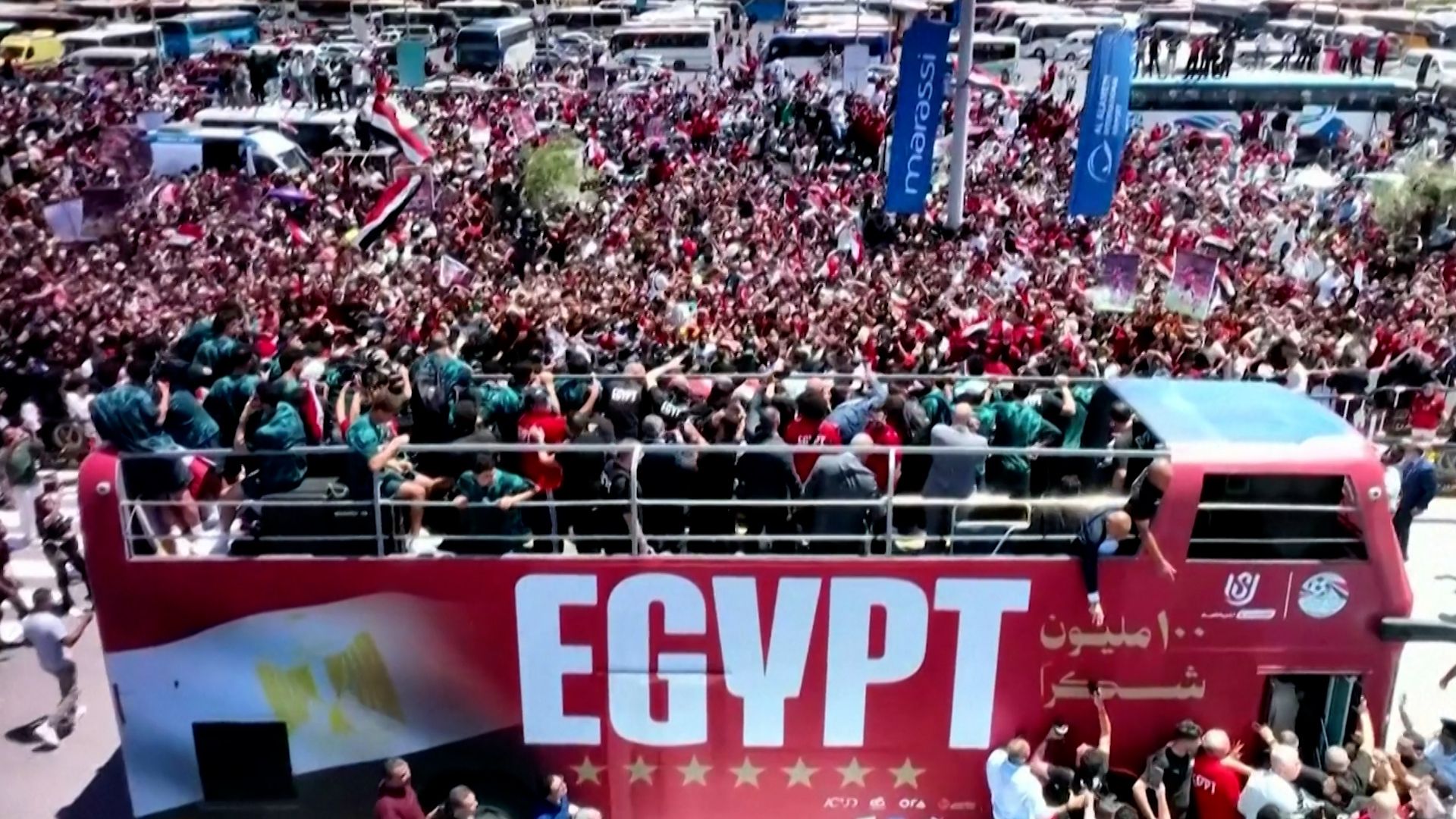 Egypt World Cup team return home to hero’s welcome after historic run