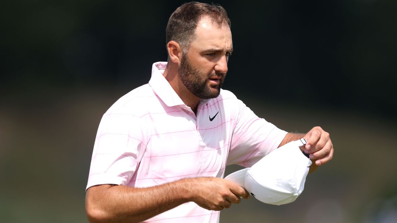 Scheffler headed for first missed cut in 4 years