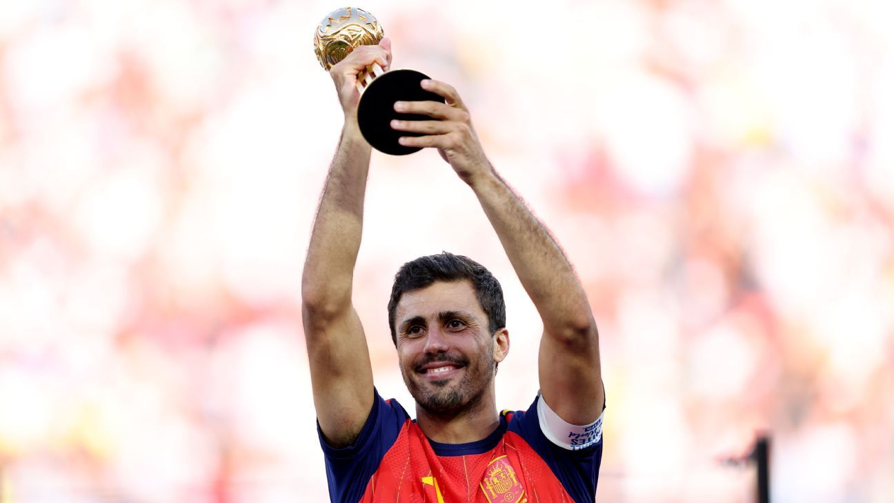 Rodri wins Golden Ball as Spain dominate awards