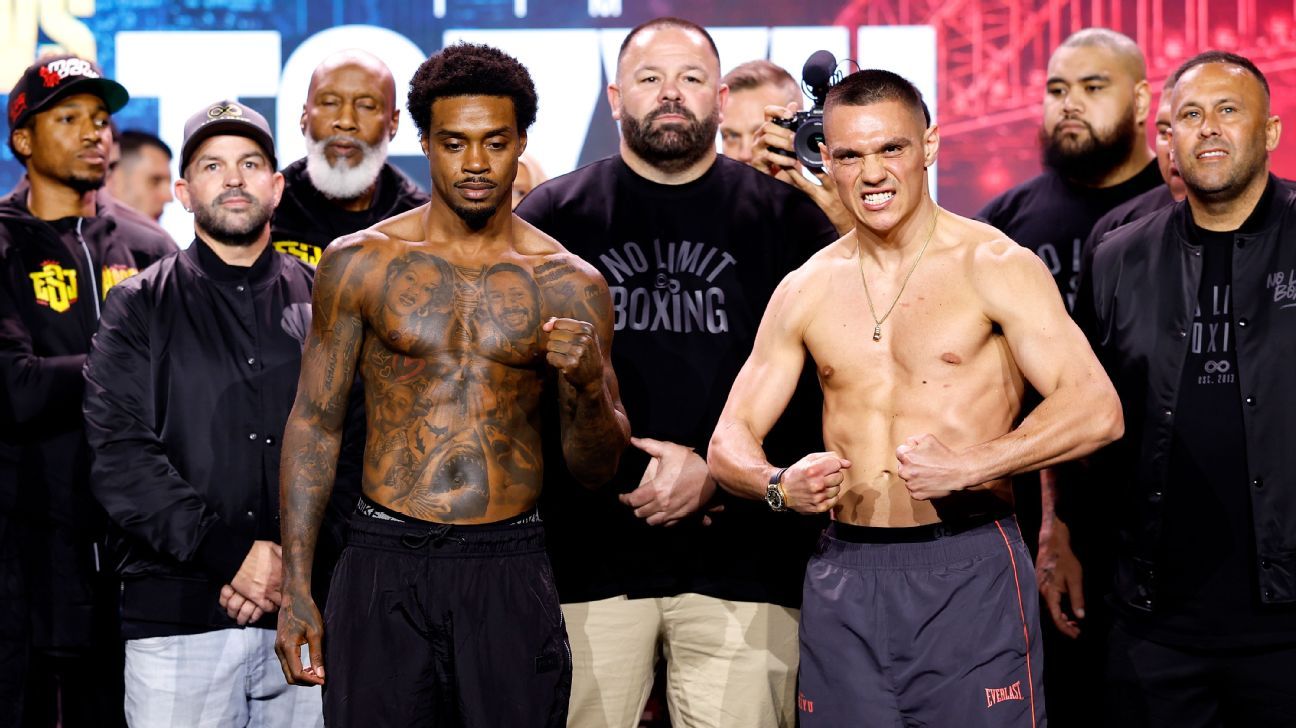 Follow live: Errol Spence, Tim Tszyu to battle in …