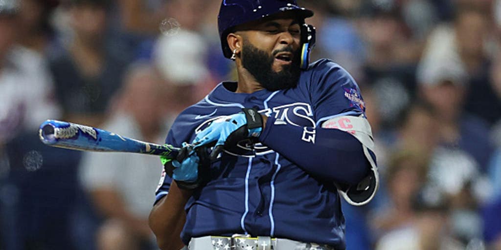 MLB All-Star Game scare as Rays slugger Junior Caminero exits after taking 98 mph fastball to hand