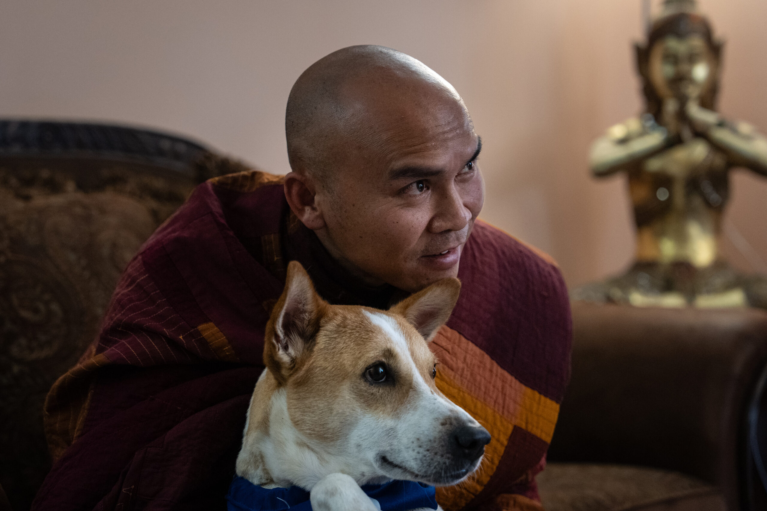 How a 2,300-mile Walk for Peace thrust a Texas monk and his rescue dog into the spotlight